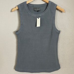 Anthropologie blue gray tank top L